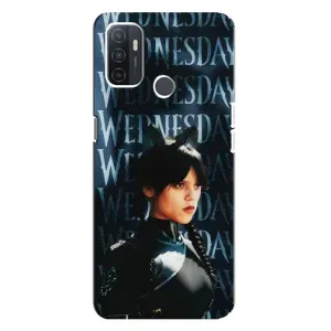 Чохли Венсдей на Oppo A32 Уенсдей (AlphaPrint) (Венздей кішка)