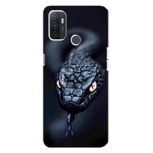 Чехол с принтом «Черная змея» для OPPO A32