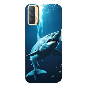 Чохол з картинкою 'Хижаки' для Oppo A33 (Акула під водою)