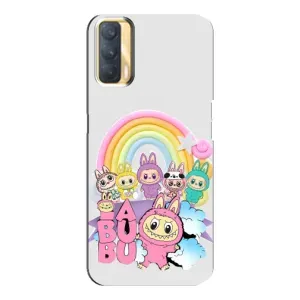 Чохол з принтом «Фон Лабубу» для OPPO A33