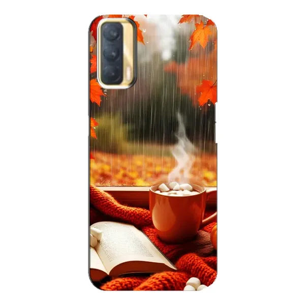 Чохол з принтом «Кава і дощ» для OPPO A33