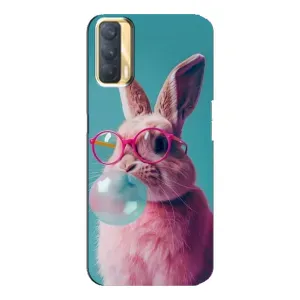 Чохол з принтом стильні тварини для OPPO A33 (Кролик в окулярах)