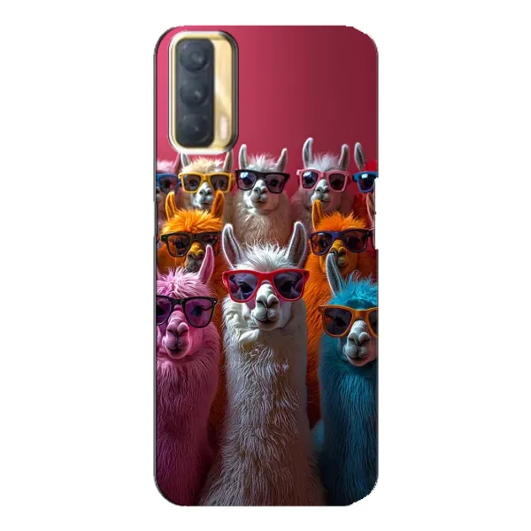 Чохол з принтом «Лами в окулярах» для OPPO A33