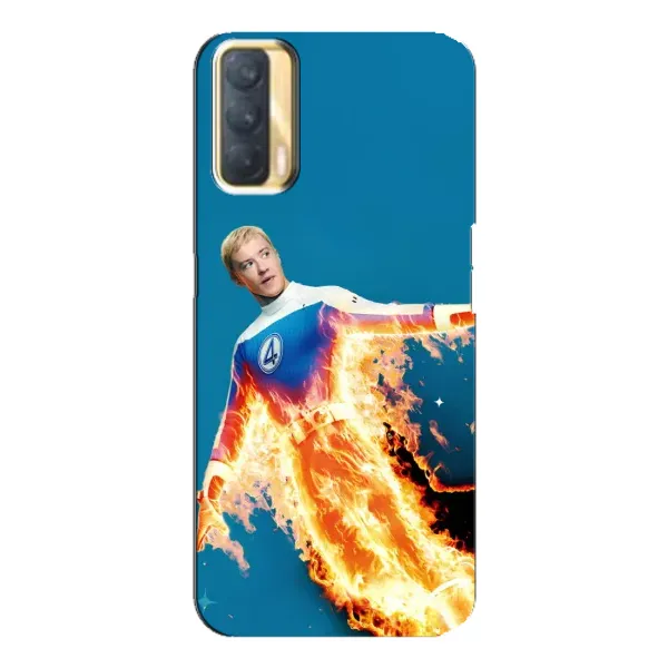 Чохол з принтом «Людина-факел у вогні» для OPPO A33