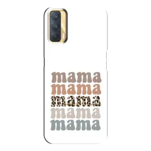 Чохол з принтом «Текстовий колаж мама» для OPPO A33