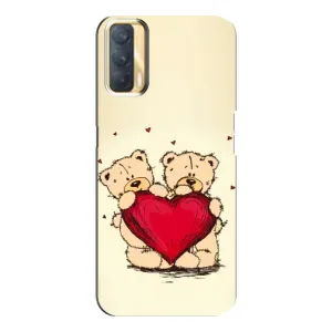 Чехлы для любимой на OPPO A33 (VPrint) (Медвежата)