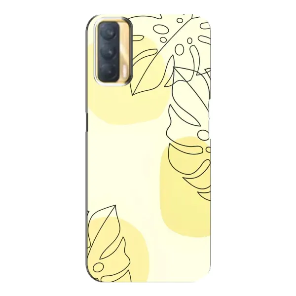 Чехол с принтом «Желтая монстера арт» для OPPO A33