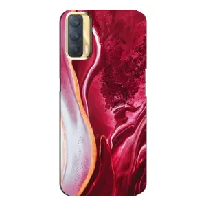Чохол з принтом «Мрамор червоний» для OPPO A33