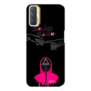 Чохол Гра в кальмара для Oppo A33 (Мінімалізм Гра кальмара)