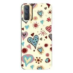 Чехлы для любимой на OPPO A33 (VPrint) (Сердечки)