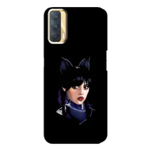Чохли Венсдей на Oppo A33 Уенсдей (AlphaPrint) (серйозна Венздей)
