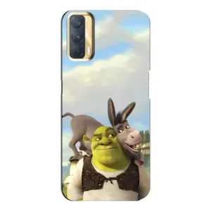 Чохол з мультфільмом Шрек на Oppo A33 (Шрек та Осел)