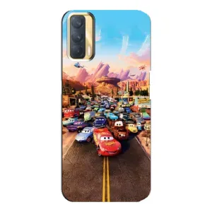 Силіконовий чохол Маквін для Oppo A33 (Тачки на трасі)