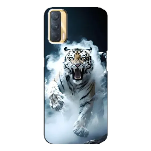 Чехол с принтом «Белый тигр в дыму» для OPPO A33 Чехол с принтом «Белый тигр в дыму» для OPPO A33