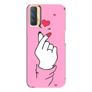 Чохол з принтом для Oppo A33 (AlphaPrint - Знак сердечка)