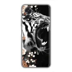 Чохли з картинкою животних Oppo A38 (Стильний ТИГР)