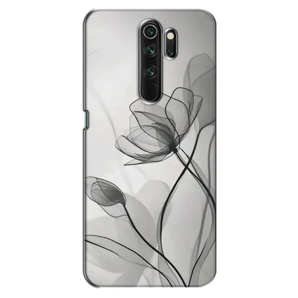 Чехол с принтом «Черные цветы» для OPPO A5 (2020)