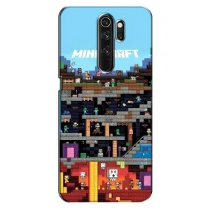Чехол Майнкрафт на Oppo A5 (2020) (AlphaPrint) Minecraft (фон Minecraft)