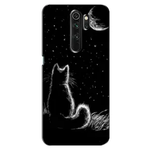 Чохол з принтом для Oppo A5 (2020) (AlphaPrint) Модні коти (Котик і місяць)