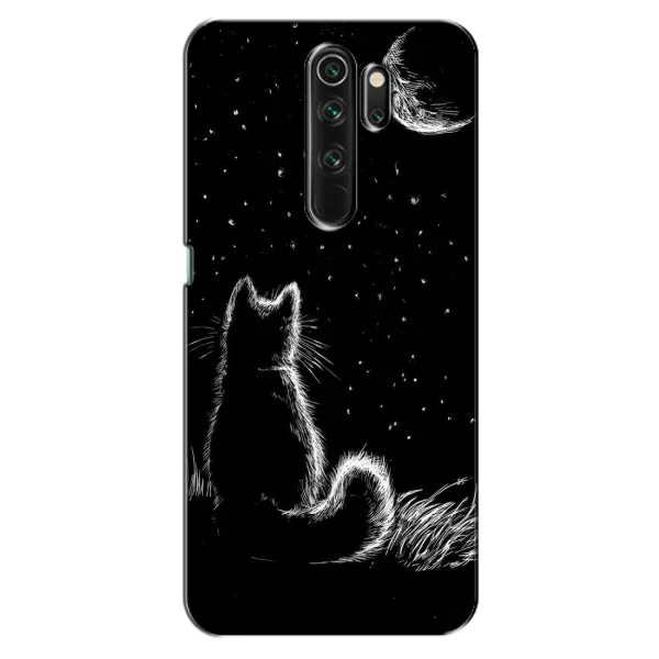 Чехол с принтом «Котик и луна» для OPPO A5 (2020)