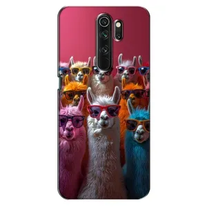 Чохол з принтом стильні тварини для OPPO А5 (2020) (Лами в окулярах)