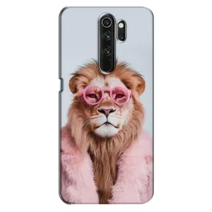 Чохол з принтом стильні тварини для OPPO А5 (2020) (Лев в окулярах)