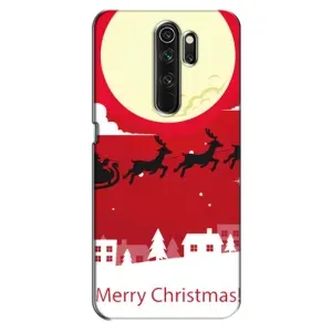 Різдвяні Чохли для Oppo A5 (2020) (VPrint) (Санта з оленями)