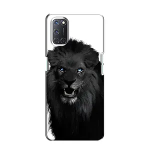 Чохли з картинкою животних Oppo A52 (Чорний ЛЕВ)