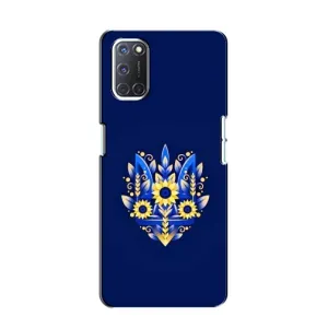 Чехлы для Oppo A52 Укр. Символика (AlphaPrint) (Цветочный Герб)