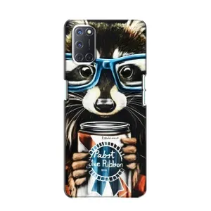Чохол з принтом для OPPO A52 - (Прикольні) (AlphaPrint) (Єнот з банкою)
