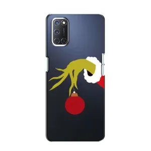 Зимні Чохли для OPPO A52 - прозорий фон (Грінч з іграшкою)