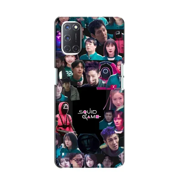 Чохол з принтом «Колаж Гра кальмара» для OPPO A52