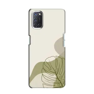 Чехол с принтом «Зеленая монстера дизайн» для OPPO A52