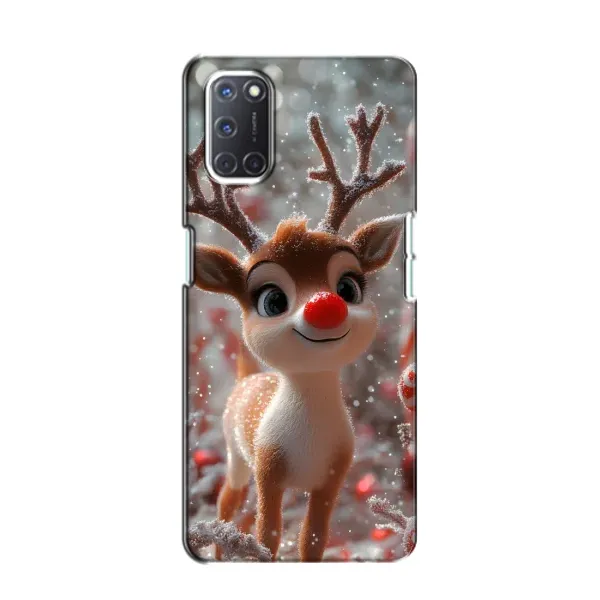 Чехол с принтом «Олень с носом» для OPPO A52