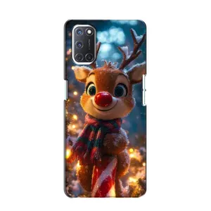 Чехол с принтом «Олень с шарфом» для OPPO A52