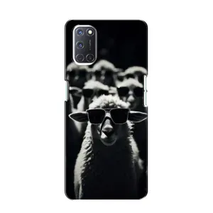 Чохол з принтом стильні тварини для OPPO A52 (Овечка в окулярах)