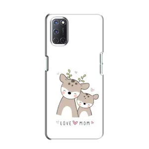 Чохол з принтом «Оленята мама і малюк» для OPPO A52