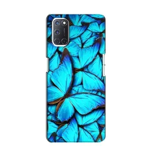 Чохол з принтом для OPPO A52 - (Прикольні) (AlphaPrint) (Сині метелики)