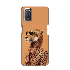 Чохол з принтом стильні тварини для OPPO A52 (Стильний леопард)