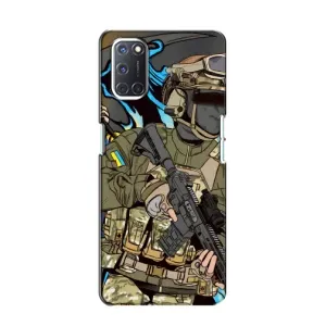 Чехлы с картинкой ЗСУ для Oppo A52 (AlphaPrint) (Воин ВСУ)