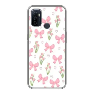 Чохол з принтом «Банти і квіти» для OPPO A53