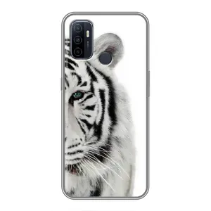 Чохли з картинкою животних Oppo A53 (Білий Тигр)