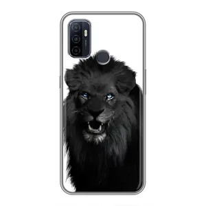 Чохли з картинкою животних Oppo A53 (Чорний ЛЕВ)
