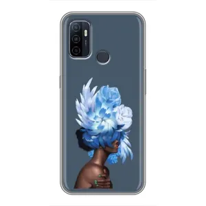Чехлы (ART) Цветы на Oppo A53 (VPrint) (Квіти на голові)