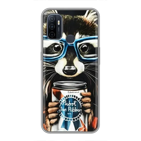 Чохол з принтом «Єнот з банкою» для OPPO A53 Чохол з принтом «Єнот з банкою» для OPPO A53