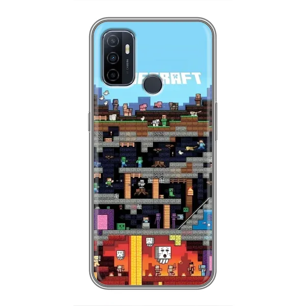 Чохол з принтом «фон Minecraft» для OPPO A53