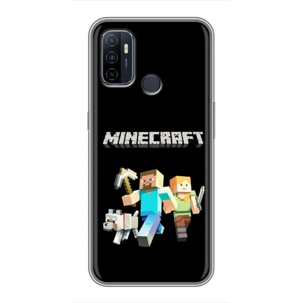 Чохол з принтом «герої Minecraft» для OPPO A53