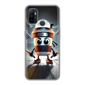 Чохол з мемом Тралалело тралала на Oppo A53 (Капучіно асасіно)