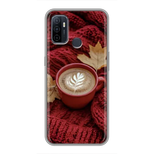 Чехол с принтом «Кофе на пледе» для OPPO A53