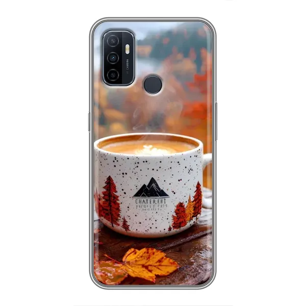 Чехол с принтом «Кофе на природе» для OPPO A53